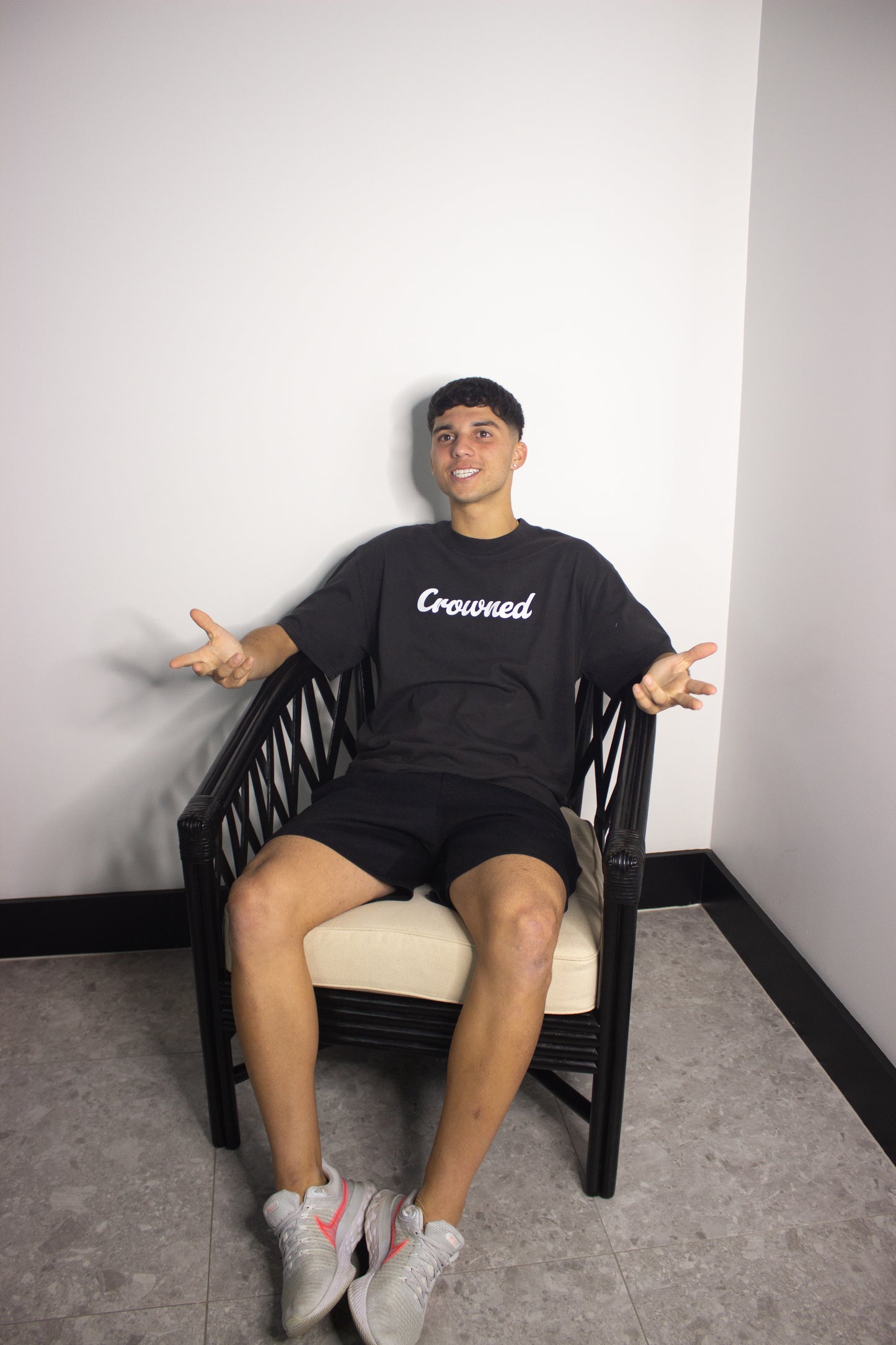 Crowned Essentials Tee Black